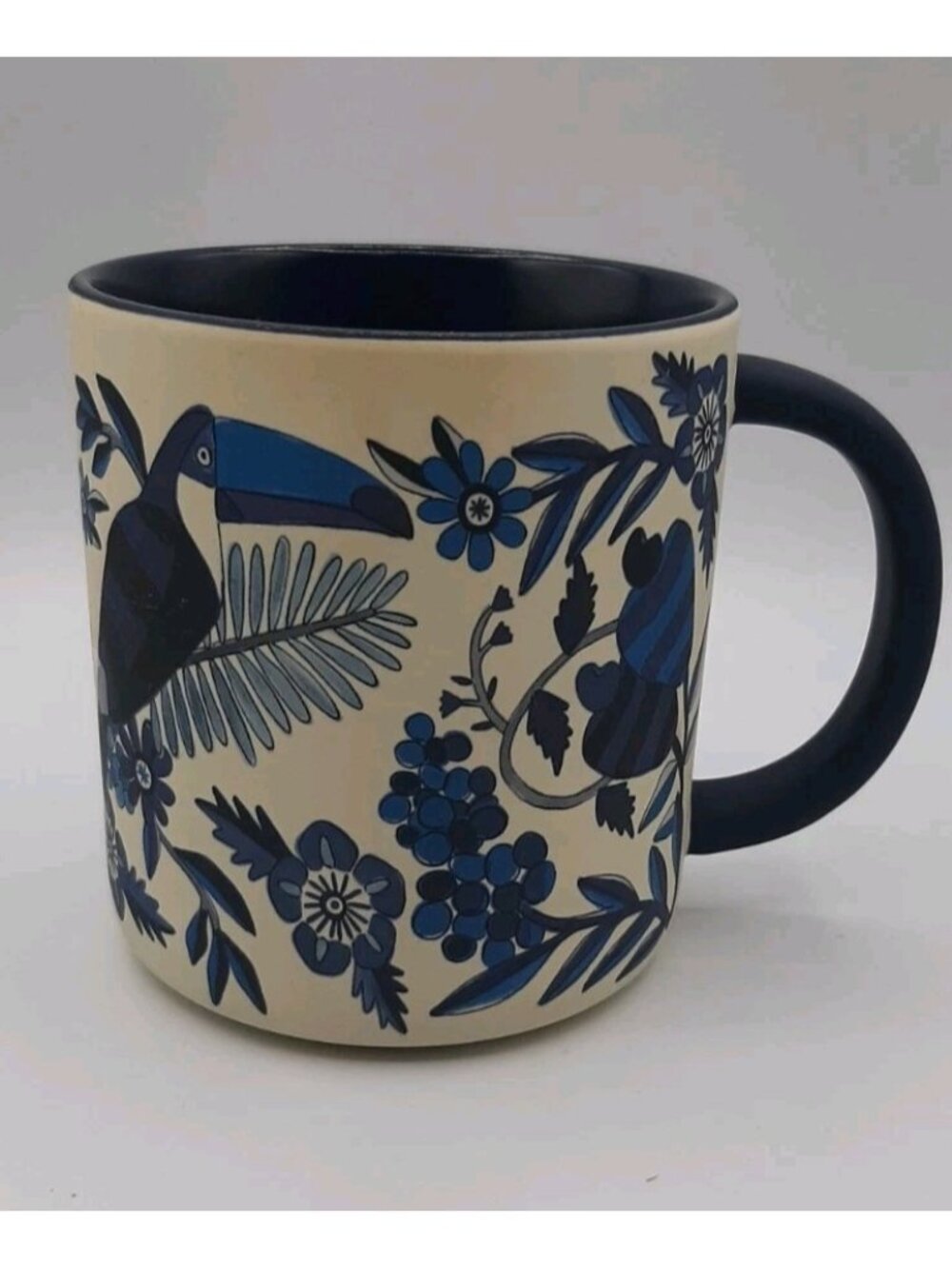 Farm Rio x Starbucks Blue Tropical Bird Floral Ceramic Coffee Mug 14oz 2025